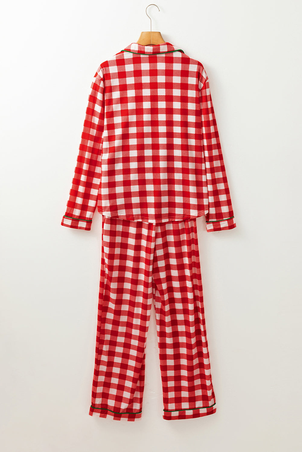 Red Plaid Christmas Pajama Set