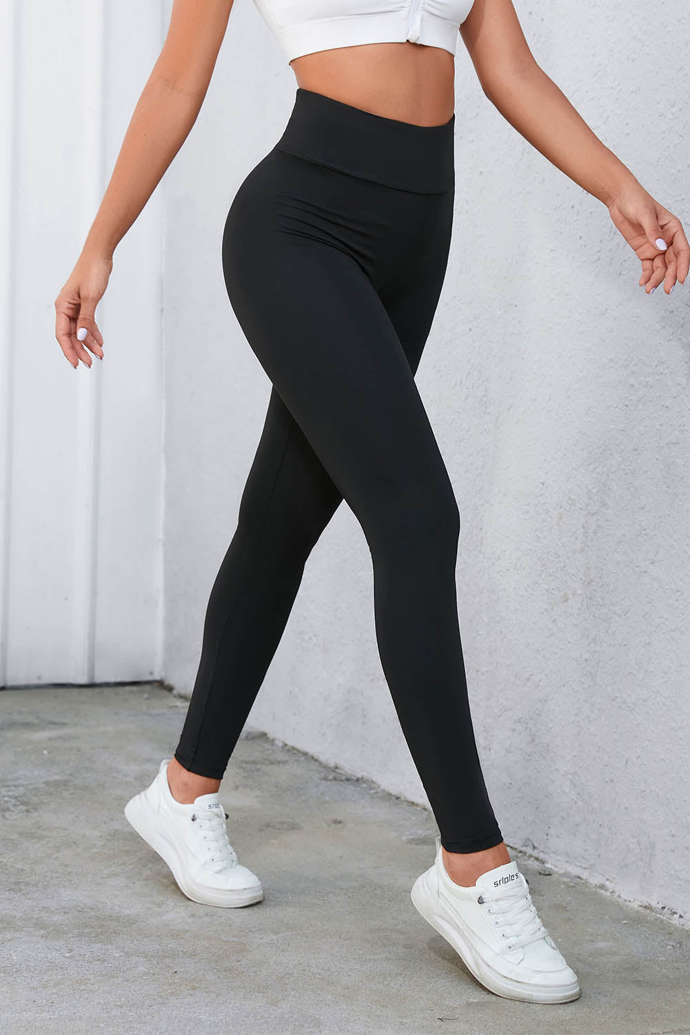 Black Tummy Control Criss-Cross High Waist Leggings