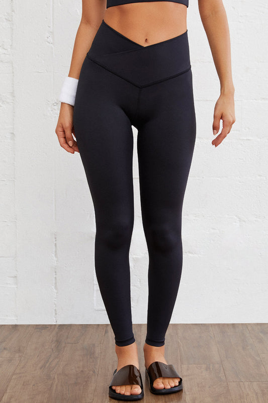 Black Arched Waist Seamless Leggings