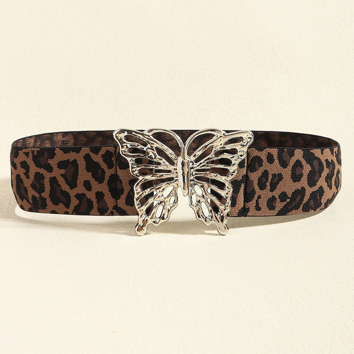 Elastic Belt with Butterfly Alloy Buckle - 3 colors