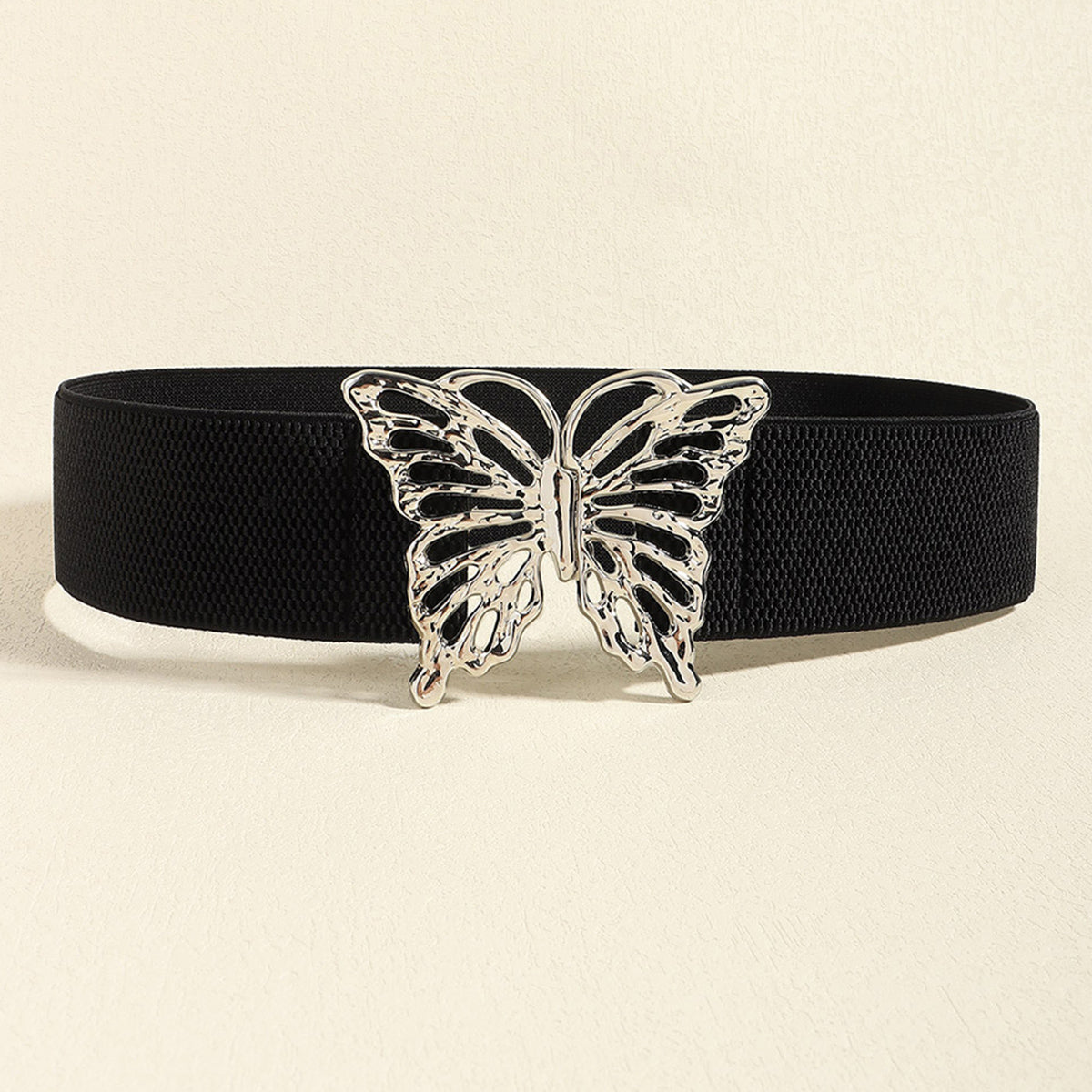 Elastic Belt with Butterfly Alloy Buckle - 3 colors