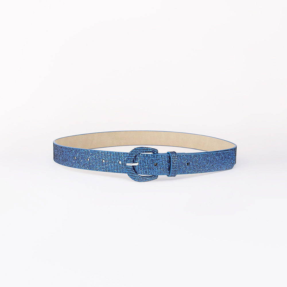 Sequin Faux Leather Belt - 5 colors