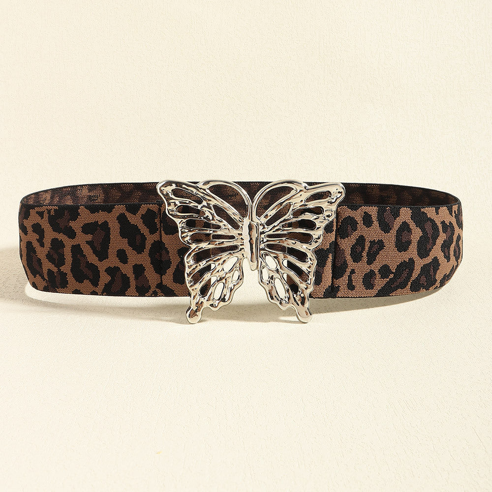 Elastic Belt with Butterfly Alloy Buckle - 3 colors