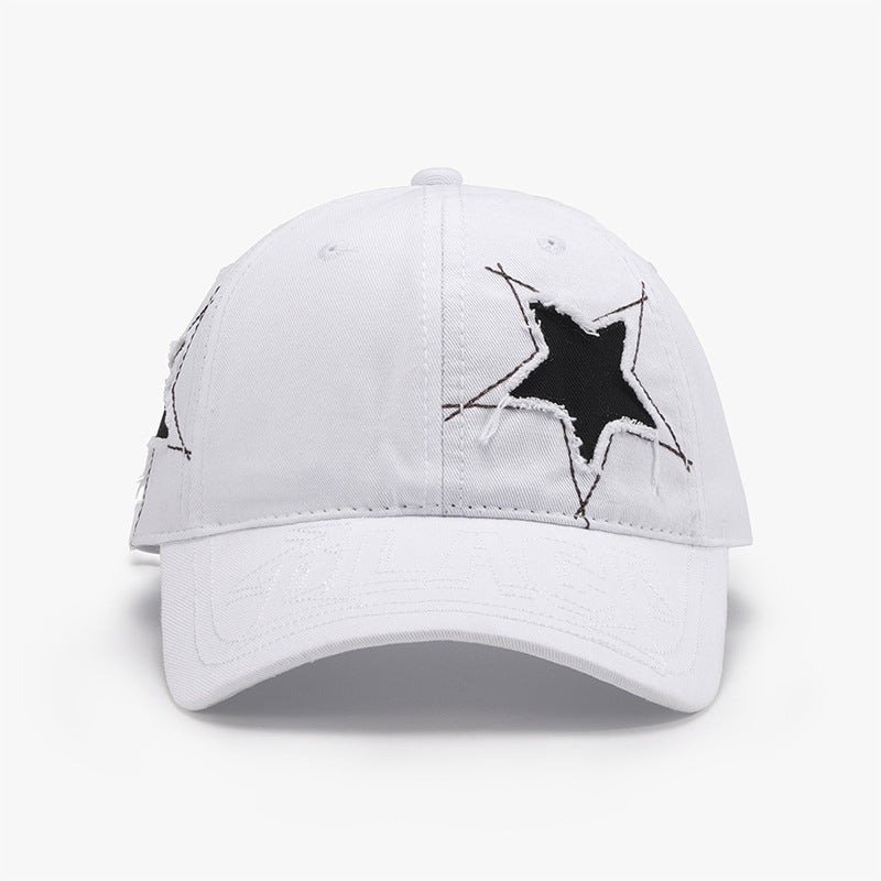 Adjustable Star Raw Hem Trucker Cap - 8 colors