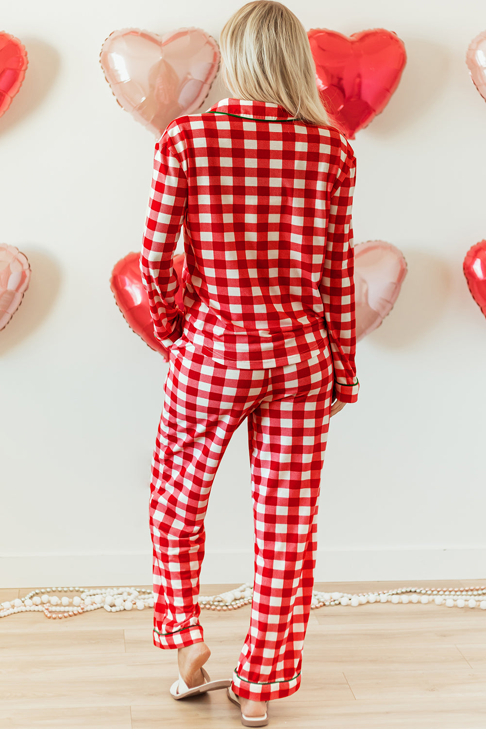 Red Plaid Christmas Pajama Set