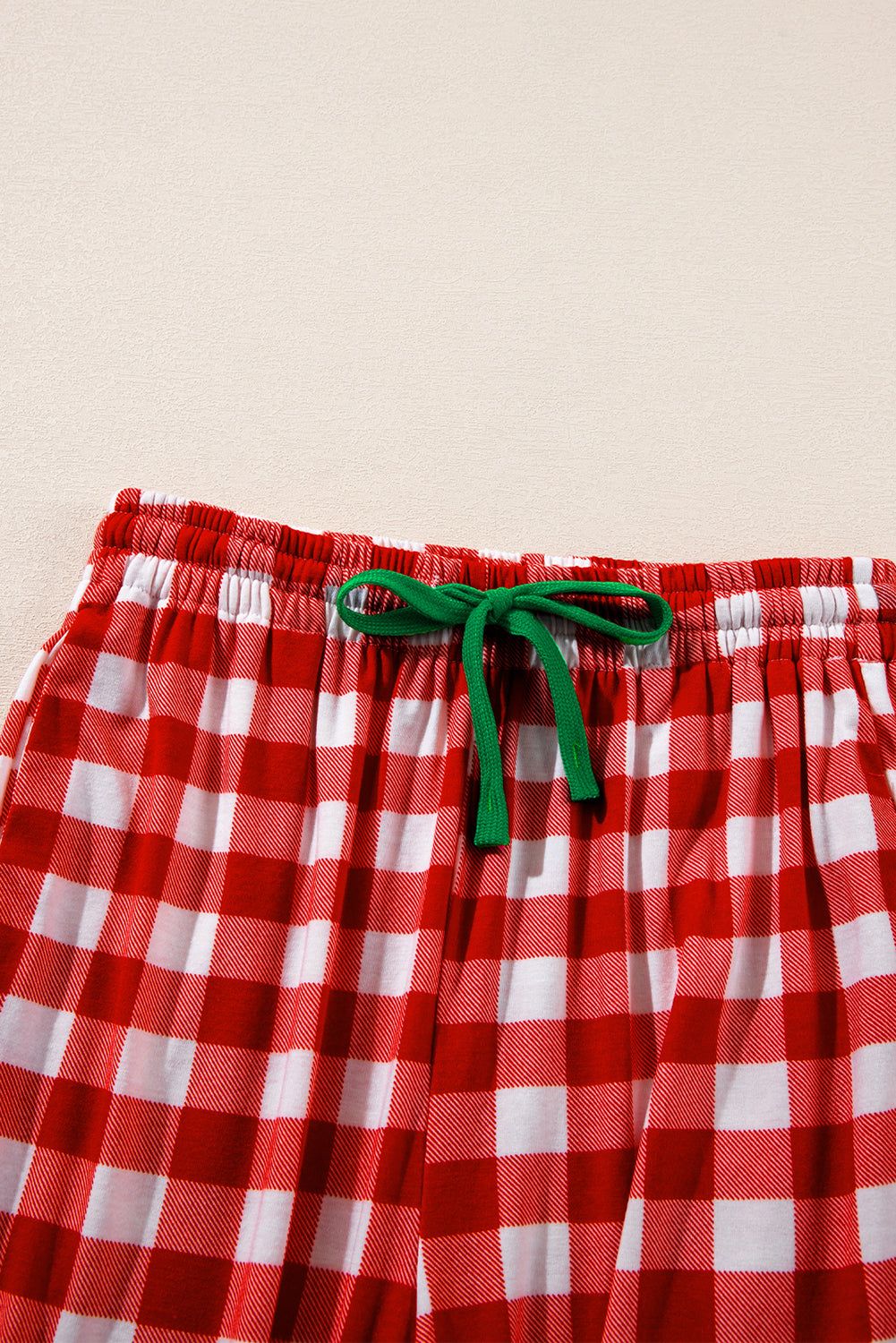 Red Plaid Christmas Pajama Set