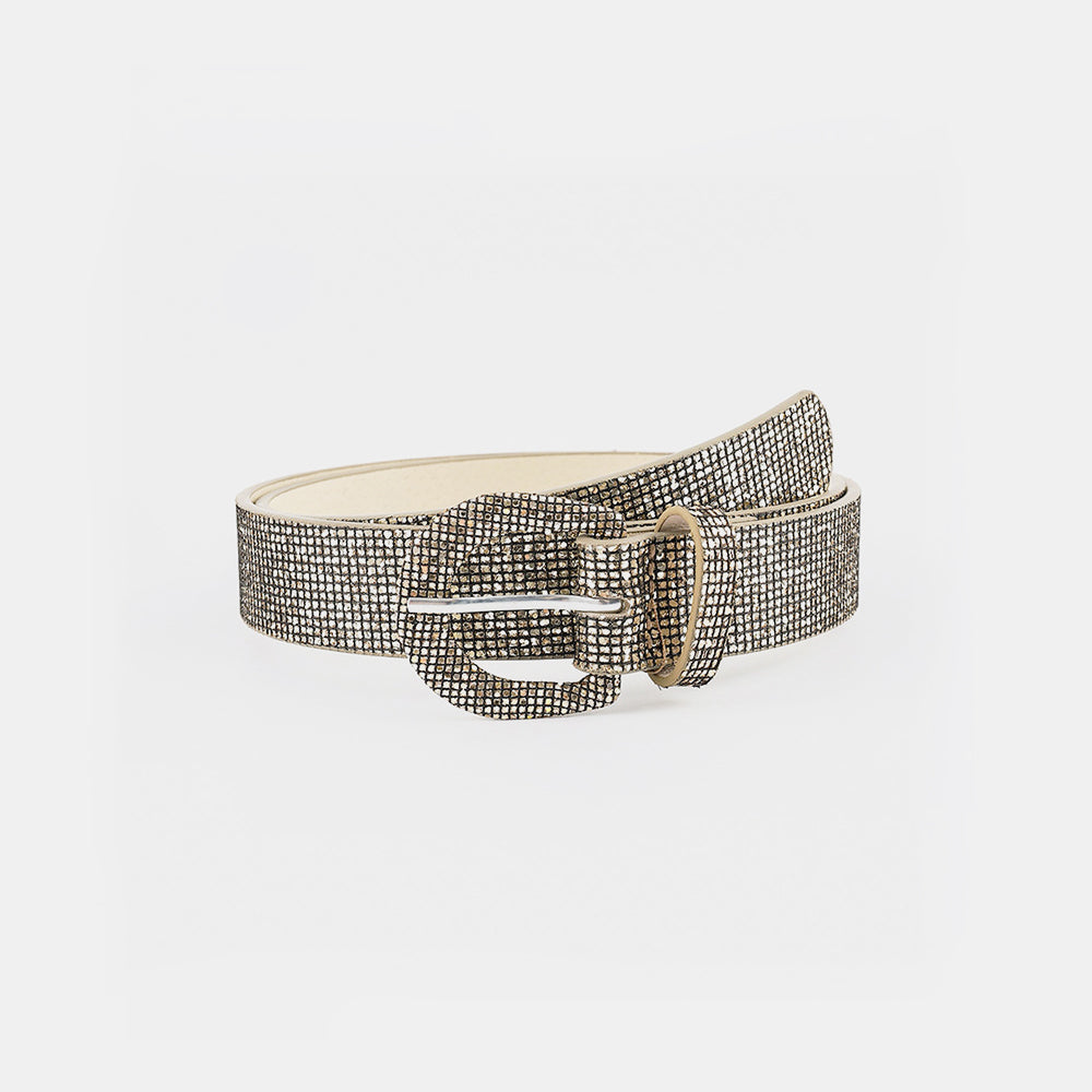 Sequin Faux Leather Belt - 5 colors