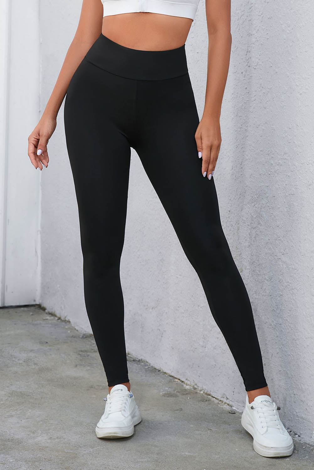 Black Tummy Control Criss-Cross High Waist Leggings