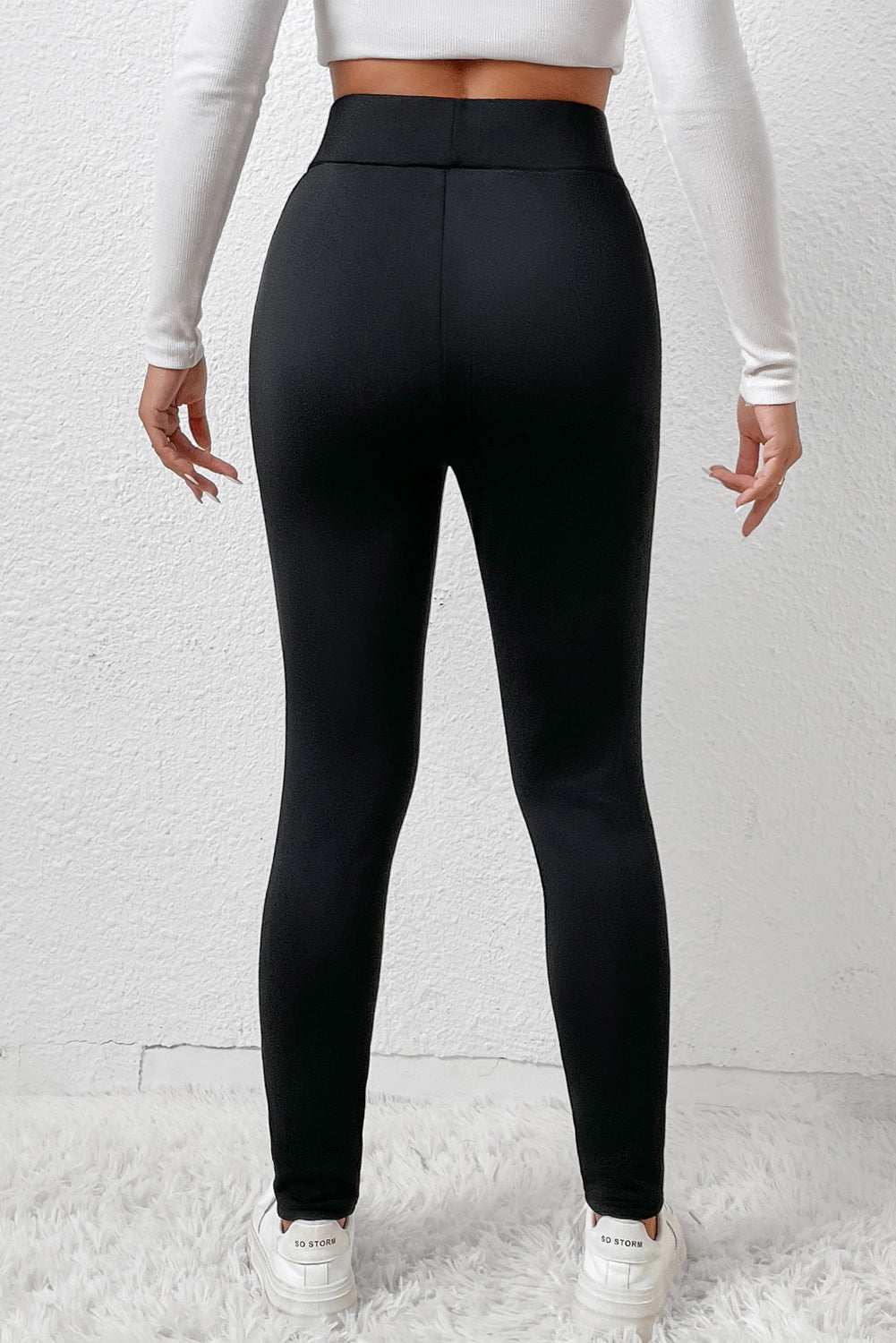 Black Fleece Lined High Waist Leggings