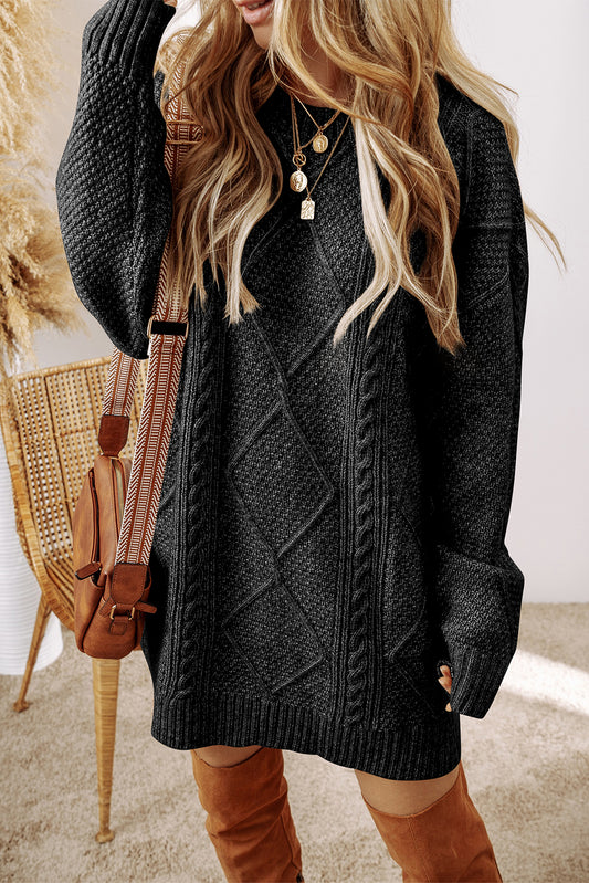 Black sweater dress