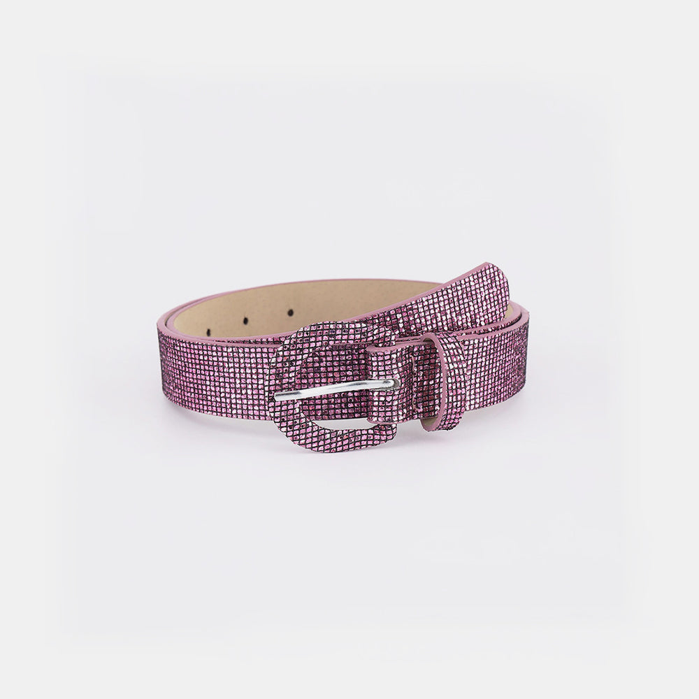 Sequin Faux Leather Belt - 5 colors