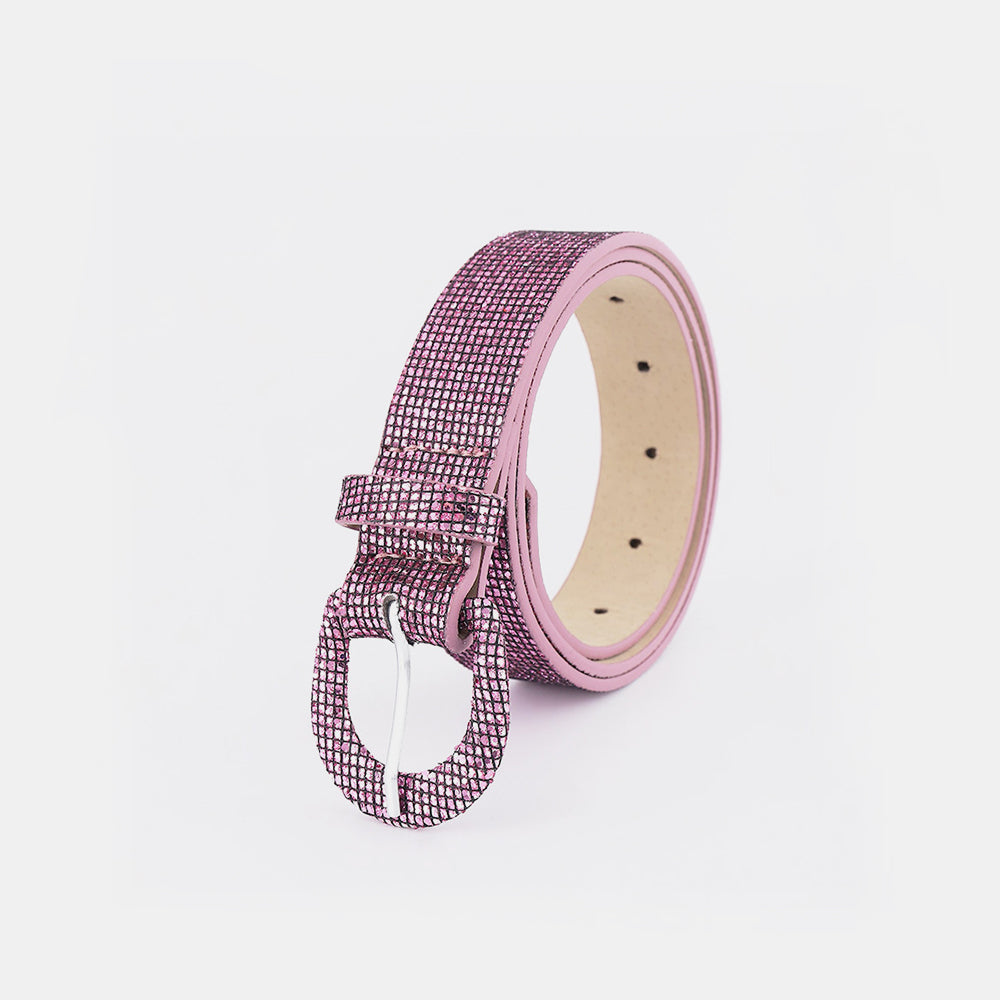 Sequin Faux Leather Belt - 5 colors