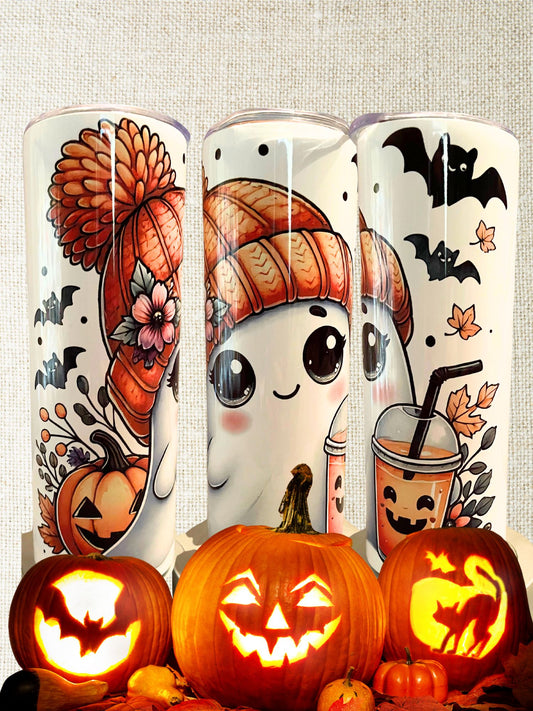 Cute Fall Ghost Tumbler