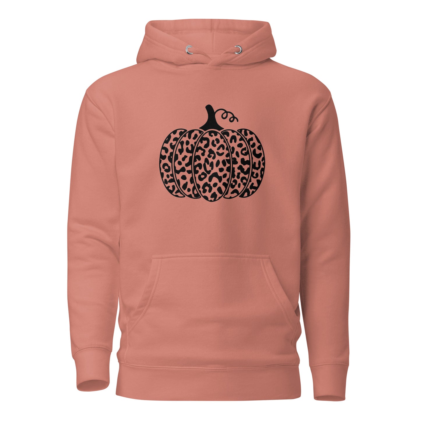 Cheetah Pumpkin Hoodie - dusty rose