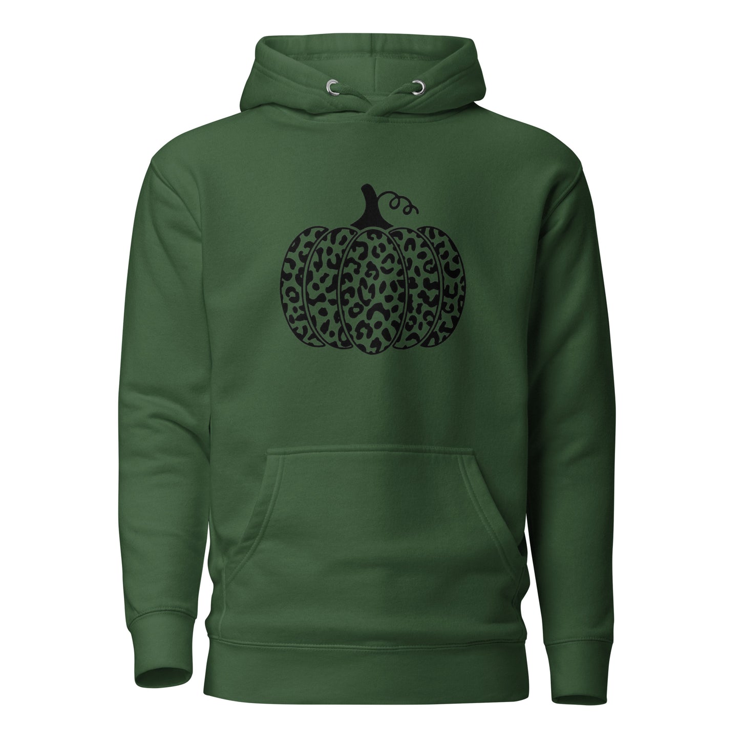 Cheetah Pumpkin Hoodie - forest green