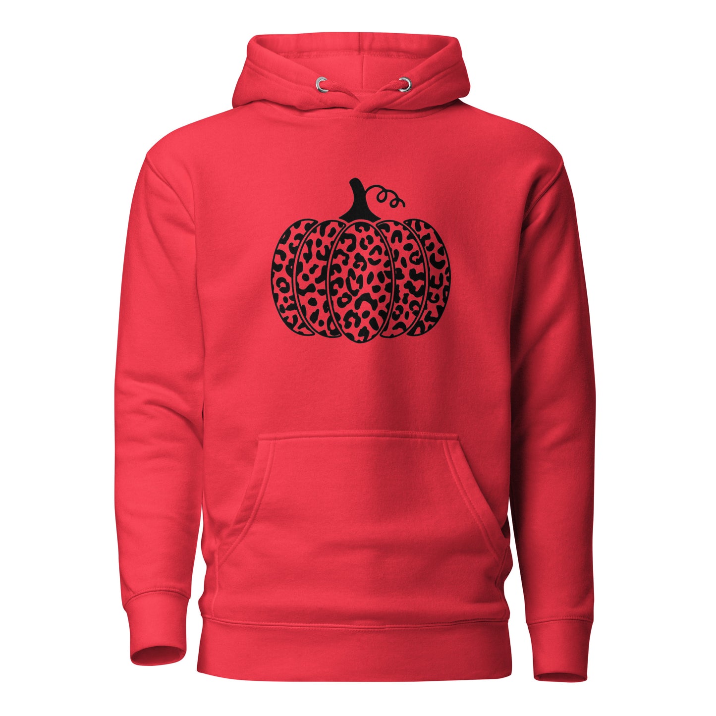 Cheetah Pumpkin Hoodie - red