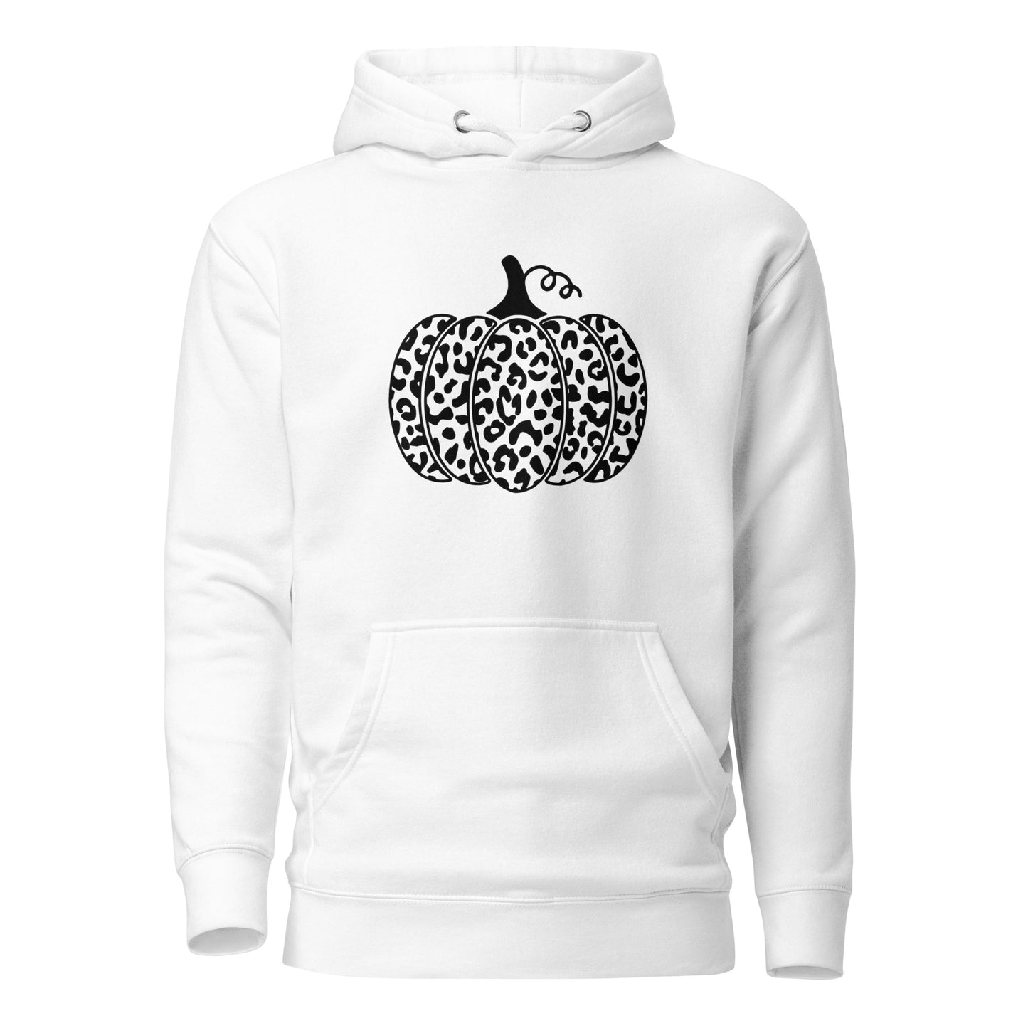 Cheetah Pumpkin Hoodie - white